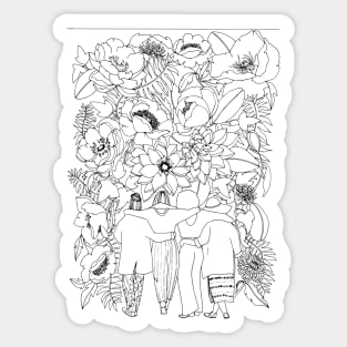 Plant Lady Friends Sticker